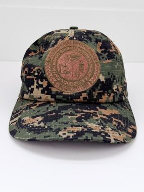 Vtg Boilermakers Union Digi Camo Strapback Hat Cap Made In Canada By IAMAW